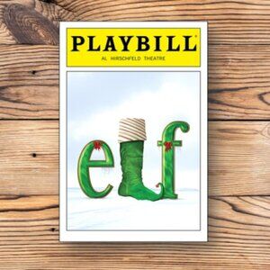 Elf Playbill Broadway Musical Refrigerator Fridge Locker Tool Box Magnet‎